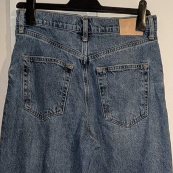 MNG Denim Bambi Loose Fit Straight Leg Relaxed Wide High Rise Waisted Jeans Pant - Picture 7 of 7